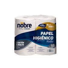 Papel Higiênico Rolão Luxo Com 8 Rolos de 300 metros Folha simples