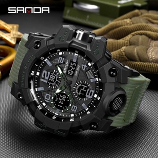【Sanda Official】Relógio Masculino Esportivo à Prova D'água Relógio Digital De Quartzo Superbrilhante De Luxo Com LED Externo Analógico Militar Relógio Despertador Multifuncional em Oferta na Shopee