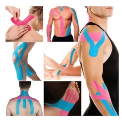 Bandagem Elástica 5cm X 5m - Fita Kinesio Tape Ortopedia Fisioterapia kinesiology tape