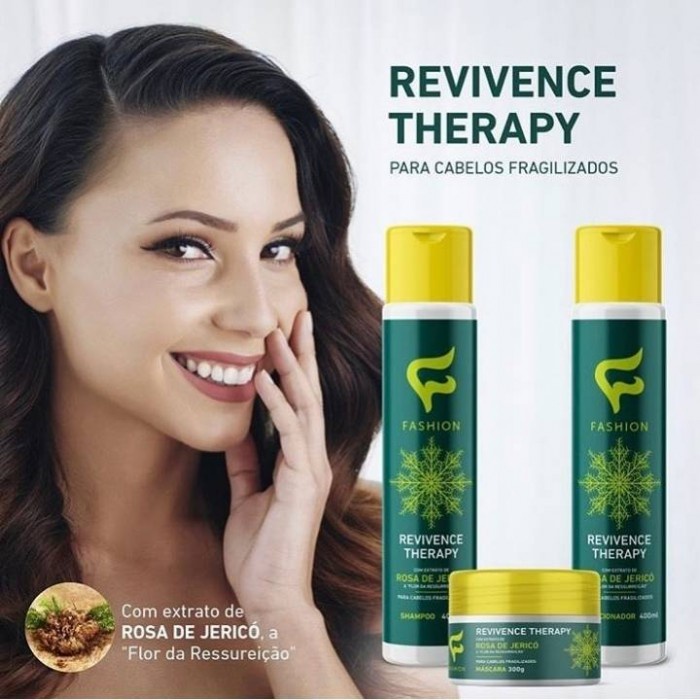 Kit Capilar Rosa de Jericó Revivence Therapy Fashion Cosméticos - Shampoo,  Condicionador e Máscara | Shopee Brasil