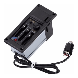 Captador + Equalizador 3 Bandas - Eq 505r P/ Violão Aço Ou Nylon
