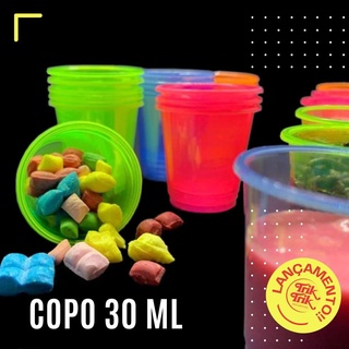 Copos Descartáveis para brigadeiro de 30ml Biodegradáveis para Festa - 40 unidades