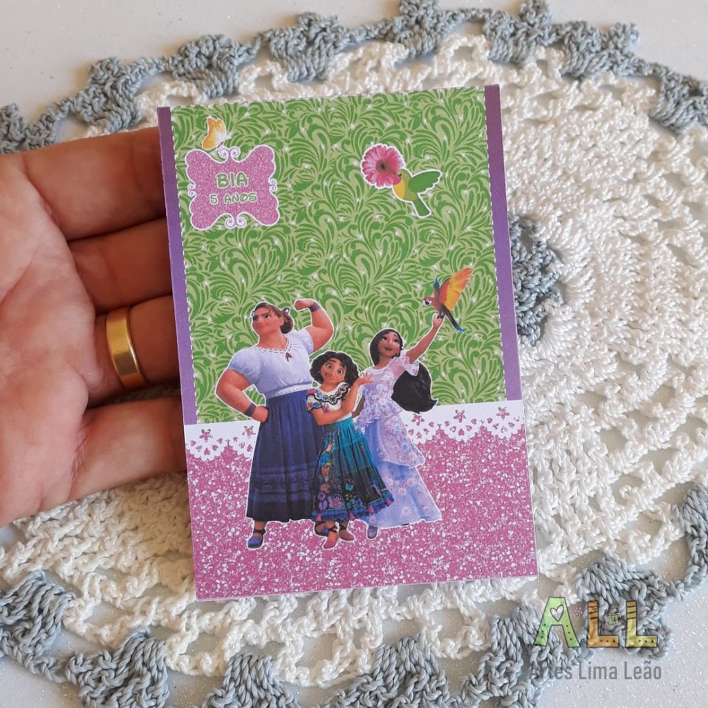 25 Bloquinhos Personalizados Encanto _ Lembrancinha ( Aniversário, Maternidade, Chá de Bebê, Chá de Casa Nova, Casamento, etc.)