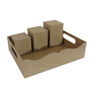 Kit Bandeja com Pote em Oferta na Shopee