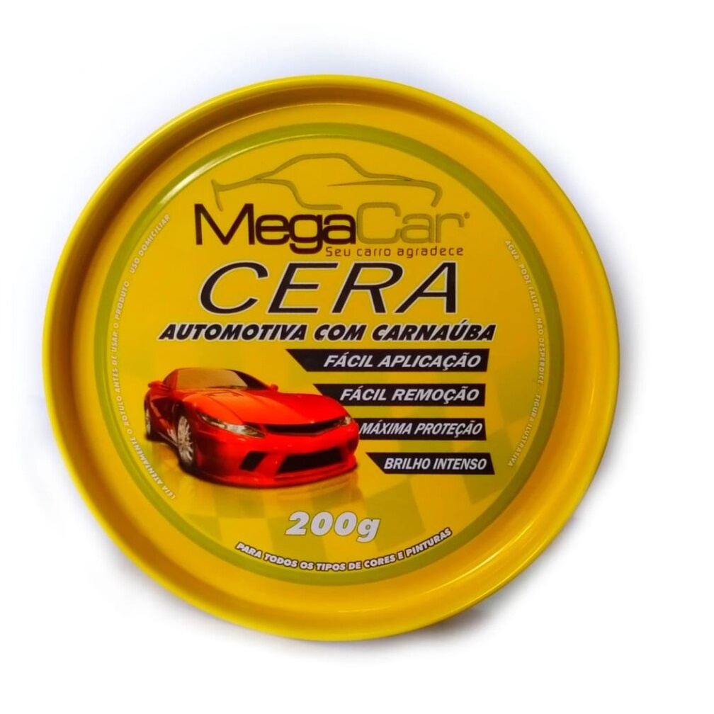 Cera Automotiva Com Carnauba. Fácil Aplicação, Brilho Intenso E Maxima Proteção.