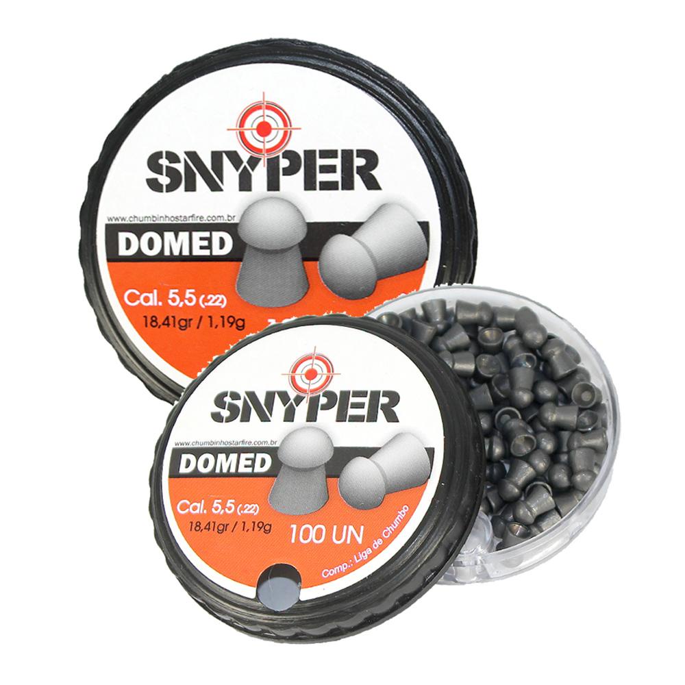 Kit Chumbinho Domed 5.5mm - Snyper em Oferta na Shopee