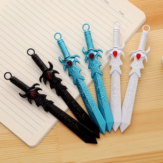 3 Peças Caneta Gel Criativa Com Desenho Escola Espada Para Escritório