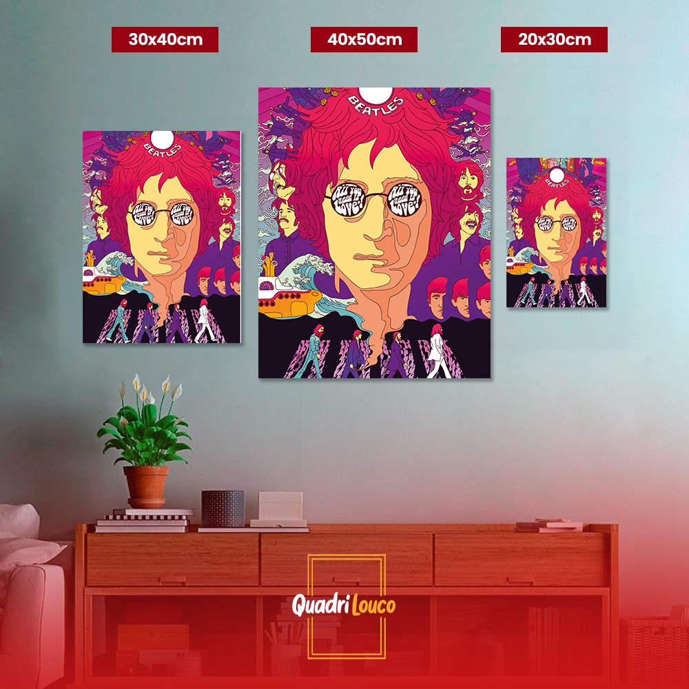 Quadro de The Beatles #01 | Shopee Brasil