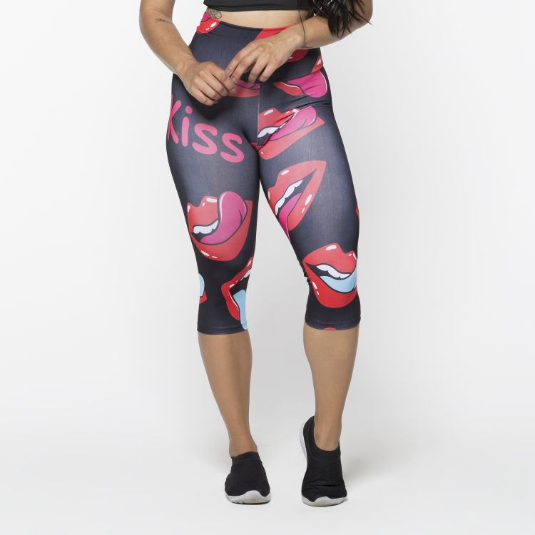 Promoção Kit 3 Calça Legging Estampada Leg Academia Moda Fitness