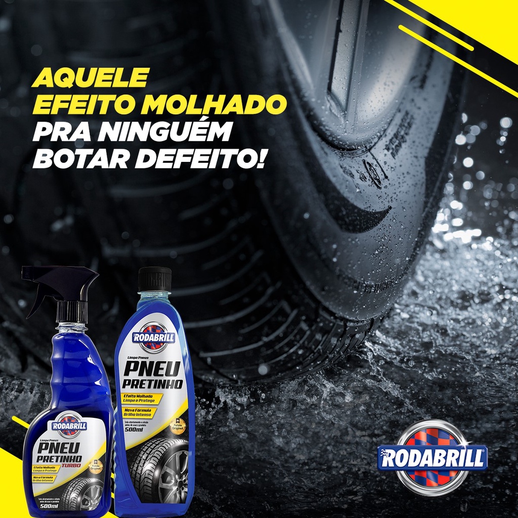Pneu Pretinho (500Ml) - Rodabrill em Oferta na Shopee