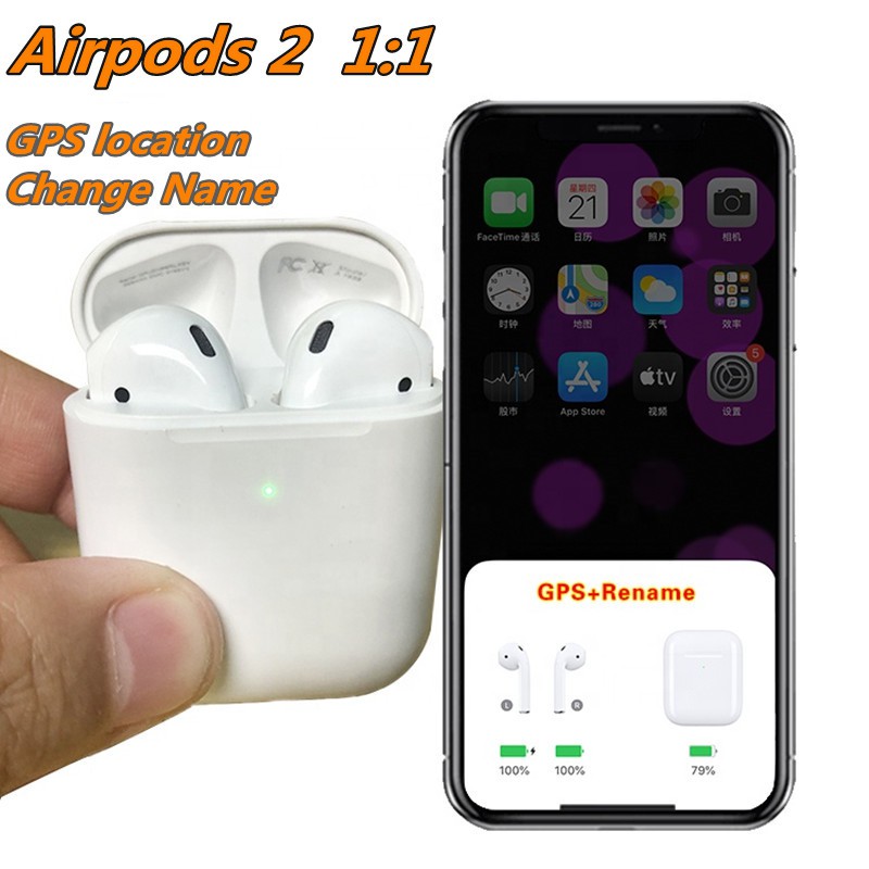 Airpods Gen Fones De Ouvido Sem Fio Com Sensor Inteligente Renomear Aire Bluetooth Fones