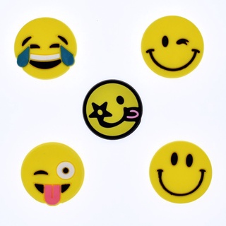 Shoe Decoration for Croc Pins Emoji Expressão Com Botão Encanto