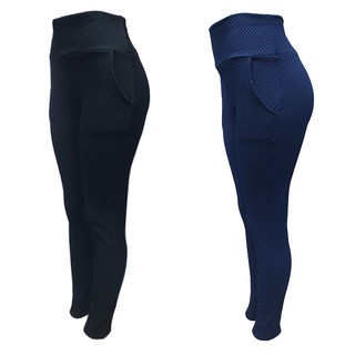 Calça Legging Feminino Tecido Colmeia Casual