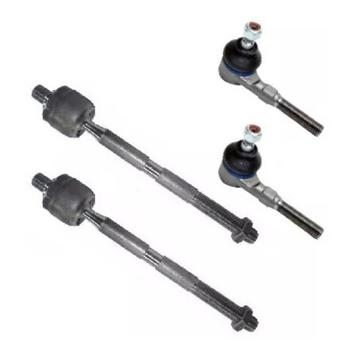 Kit Barra Braço Axial Terminal Caixa Direção Peugeot 206 207 em Oferta na Shopee