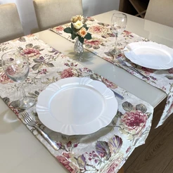 Caminho De Mesa - Kit 2 Trilhos - Mesa Posta