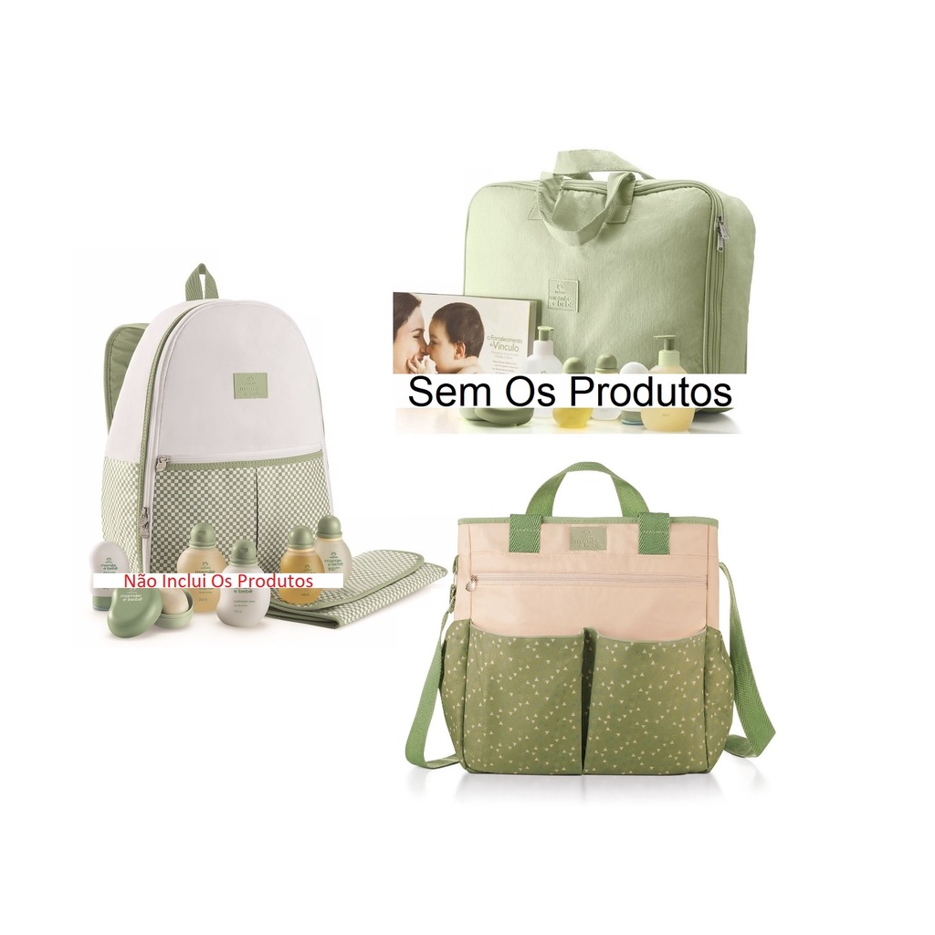Bolsa Mala Mochila Térmica Grande Para Maternidade Natura Mamãe Bebê Original