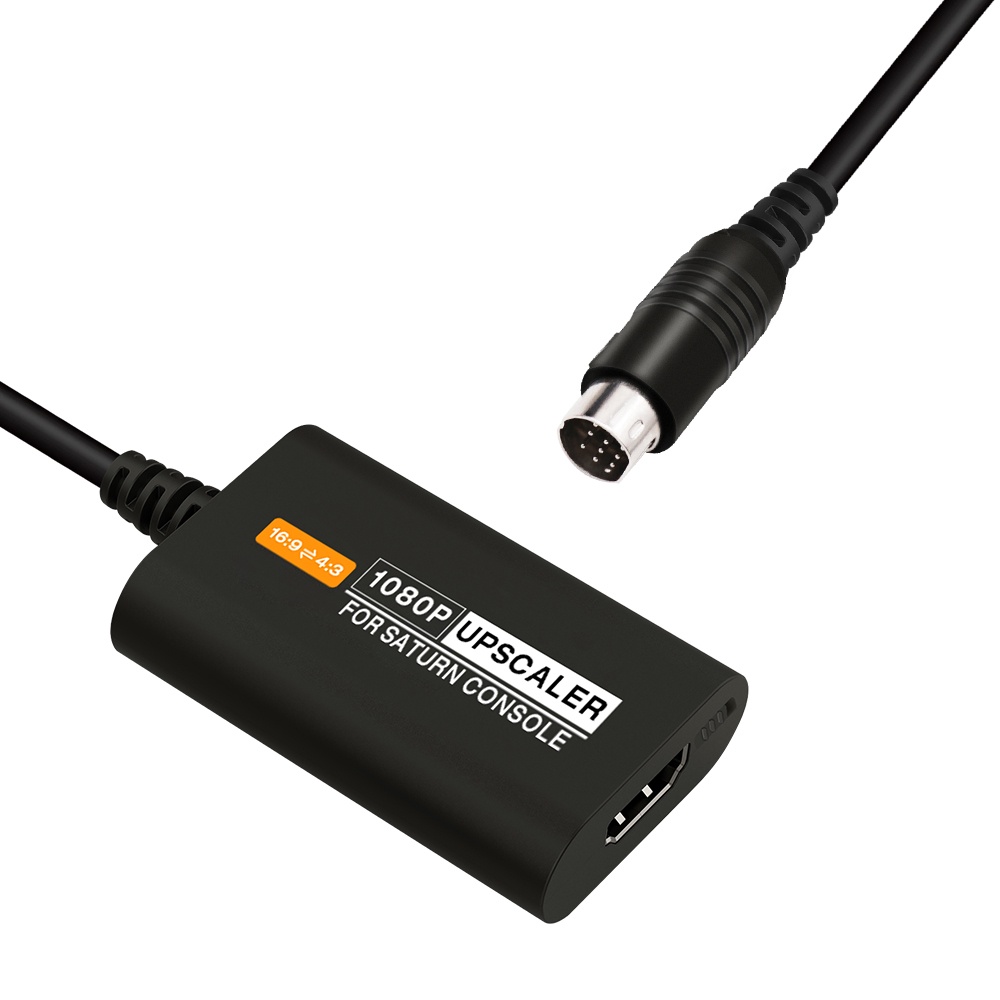 Conversor HDMI Para SEGA Saturn SS 1080p Upscaler 4 : 3/16 : 9 Relação De Aspecto Entrada S-video