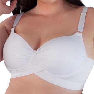 KIT 5 Sutiã Reforçado Plus Size Qualidade Terra e Mar Cruzado Alça Grossa Reforçada
