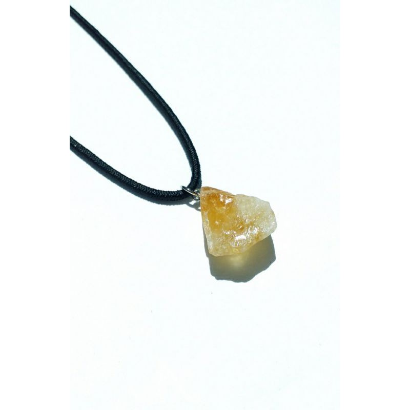 Colar De Citrino Natural - Pedra Da Prosperidade Energia Espiritual