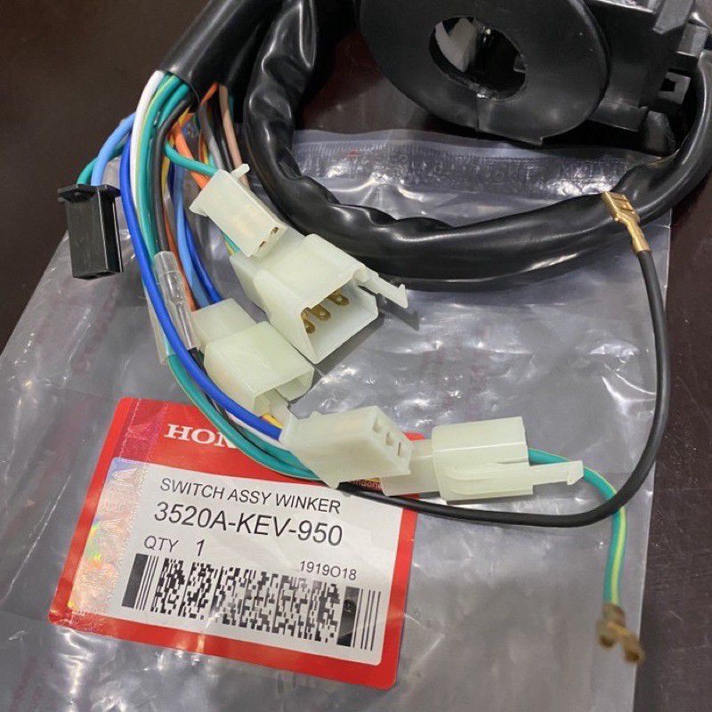 TOMBOL KDM_24 Interruptor Esquerdo De Buzina Luz De Sinalização Botão Dimmer Honda Supra X Lama Fit-code kev