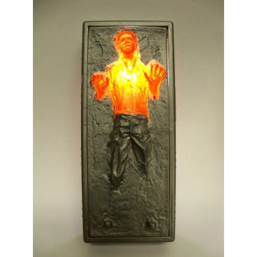 Han Solo In Carbonite Star Wars Em Bloco De Carbonita Saga Return Of The Jedi O Retorno Do Jedi ATENÇÃO:  Iluminação LED Não Incluída