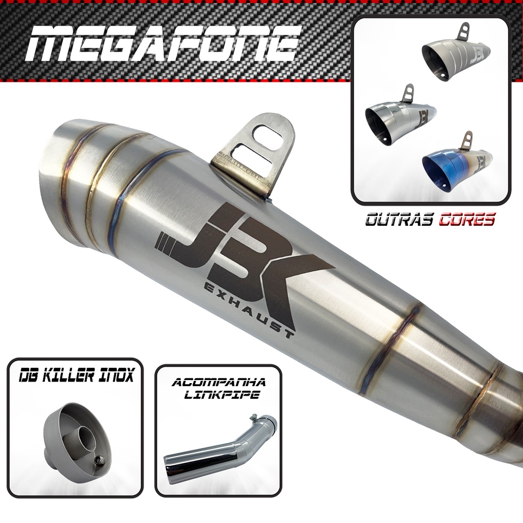 Ponteira Bandit 1250 / 650 Injetada Escapamento Esportivo Megafone JBK EXHAUST