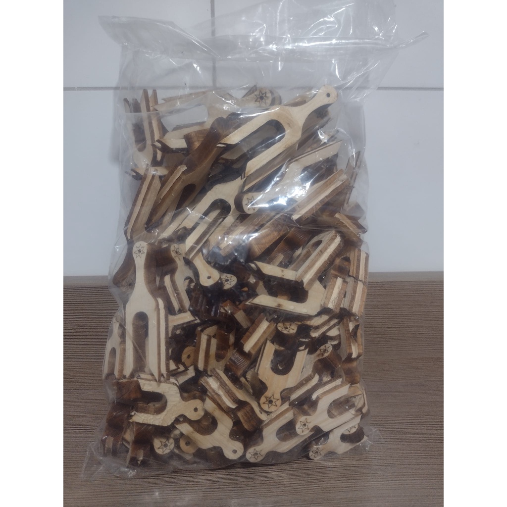 Kit Cabeça de Poleiro Presilha para Gaiola de Coleiro 120 Unidades.