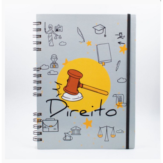 Caderno Profissão Direito Capa Colorida.