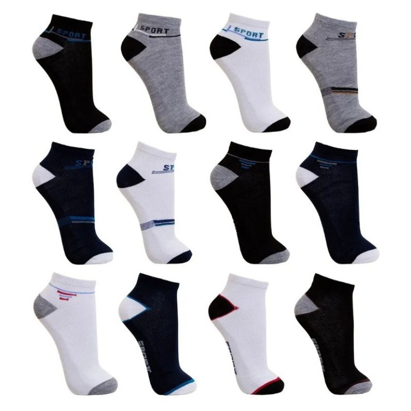 Kit 6 Pares Meias Masculina Cano Médio Soquete Estampadas 37 Ao 44