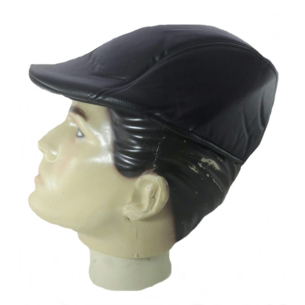 Boina Masculina Couro Sintético Macio Casual Social