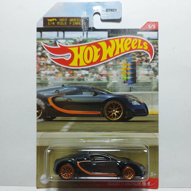 Hot Wheels 1/4 Mile Finals 5/5 Bugatti Veyron 16.4 Die-Cast 1/64 GYN21