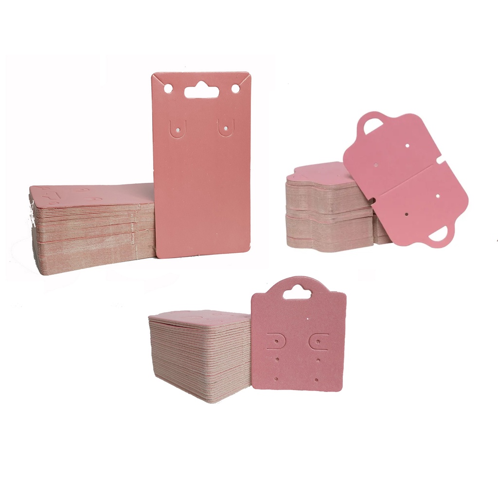 "Kit Tag Para Bijuterias com 3 modelos 600 Peças ( 200 cartela, 200 cadeado e 200 firula) com seis opções cores disponiveis | Rose | Branco | Verde | Preto | Pink | Kraft | "