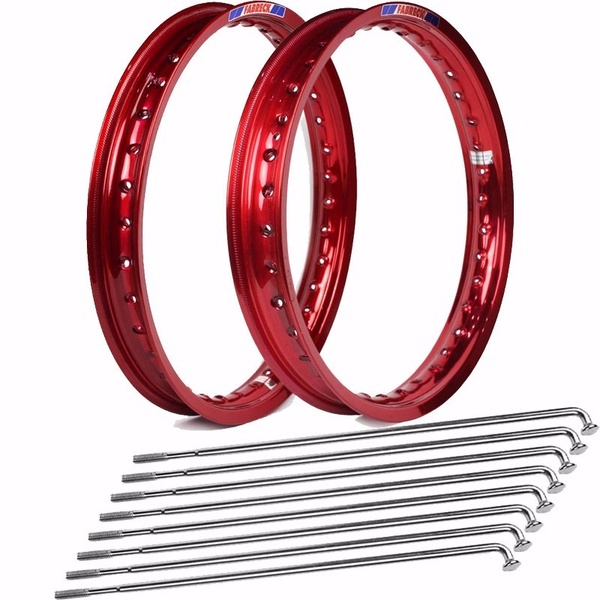 Par Aro 18x185 18x215 + Raio 4mm Ybr 2000/2015 Vermelho