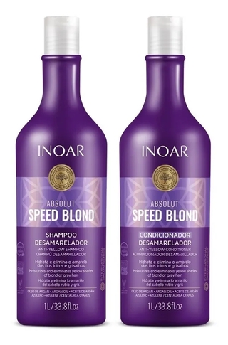 Inoar Absolut Speed Blond - Shampoo e Condicionador Litro