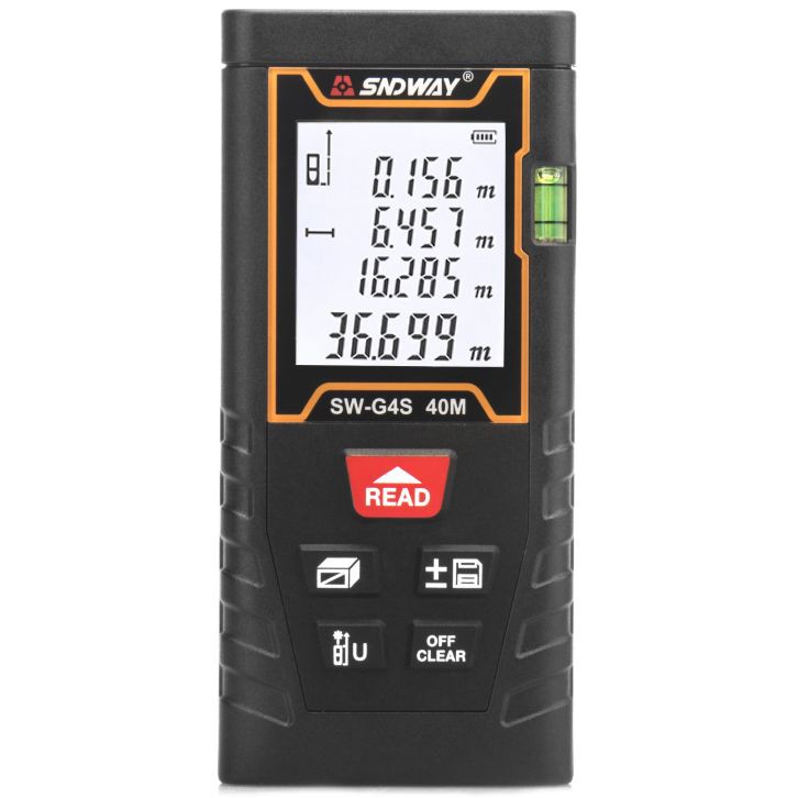 Trena Digital a Laser SNDWAY SW-G4S até 40m - Realengo