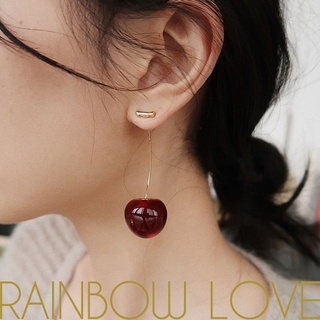 [1 Pair Korean Vintage Temperament Cherry Earrings]