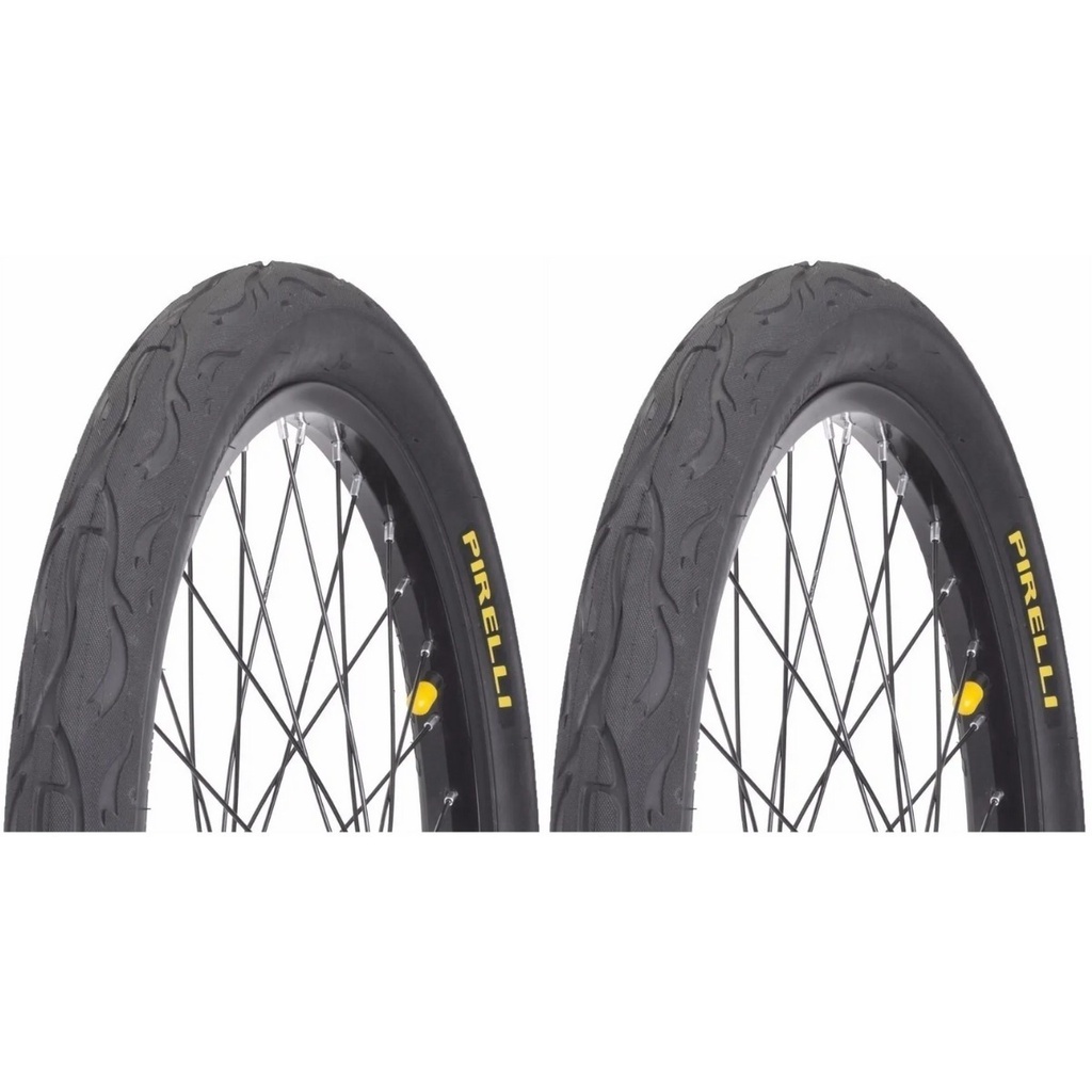 Par Pneus Bike Mtb Pirelli Tornado Beta Flame Aro 26x2.125 Slick Balão Bicicleta