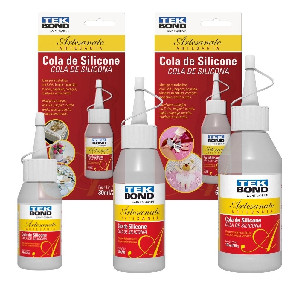 COLA DE SILICONE LÍQUIDA PARA ARTESANATO