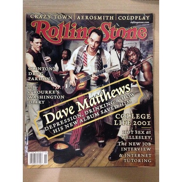 Revista Rolling Stone Americana Dave Matthews Aerosmith Coldplay