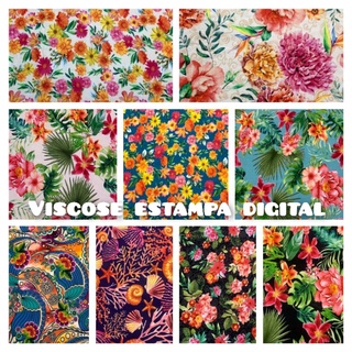 Tecido viscose estampada (digital) - 1mt x 1.50mt - 100% viscose - TOQUE DIFERNCIADO - PRODUTO NACIONAL - ESTAMPA EXCLUSIVA!!!