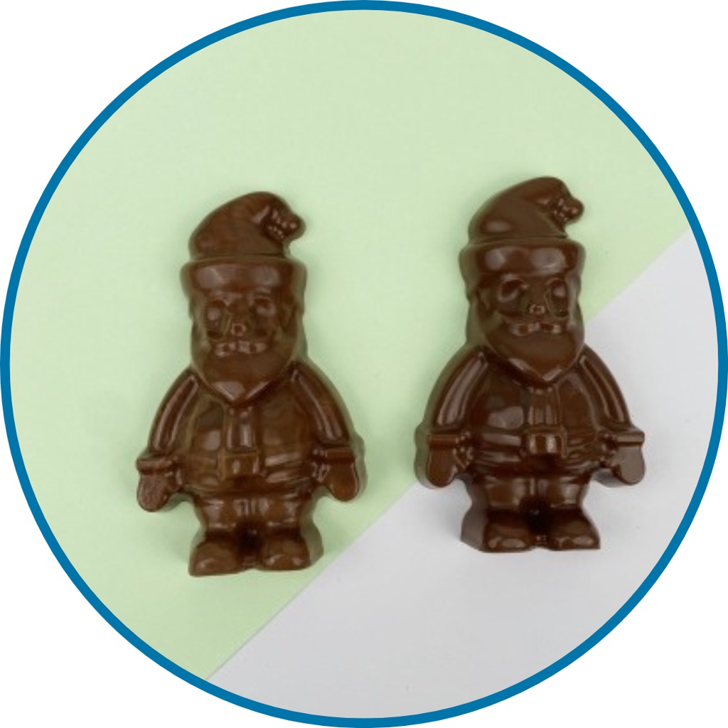 Detalhes do Forma bwb PAPAI NOEL simples  de acetato para chocolate natal 2023 Cód. 10379