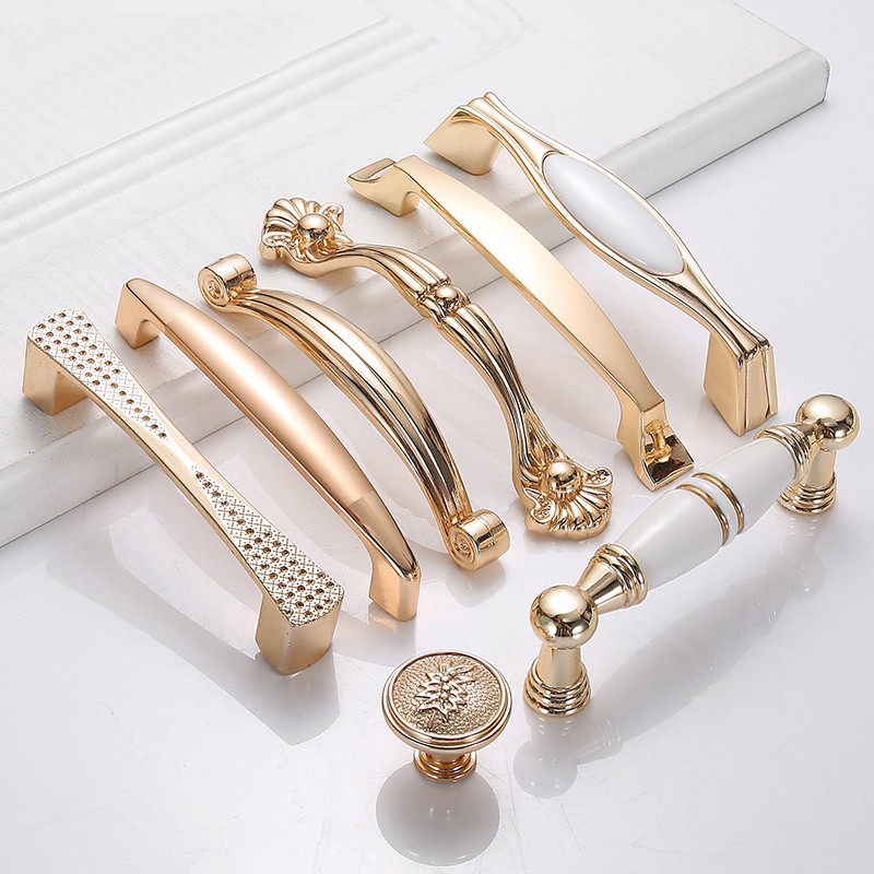 Puxador Dourado Puxadores Para Guarda Roupa Kit 8 Pçs - Escorrega o Preço
