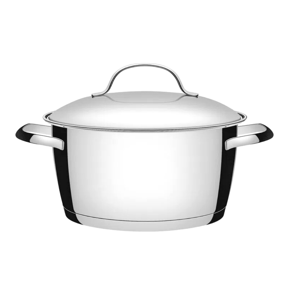 Panela Caçarola Tramontina Cooktop Fogão Indução Aço Inox Fundo Triplo Avulsa Allegra 18cm 2,2 Litros