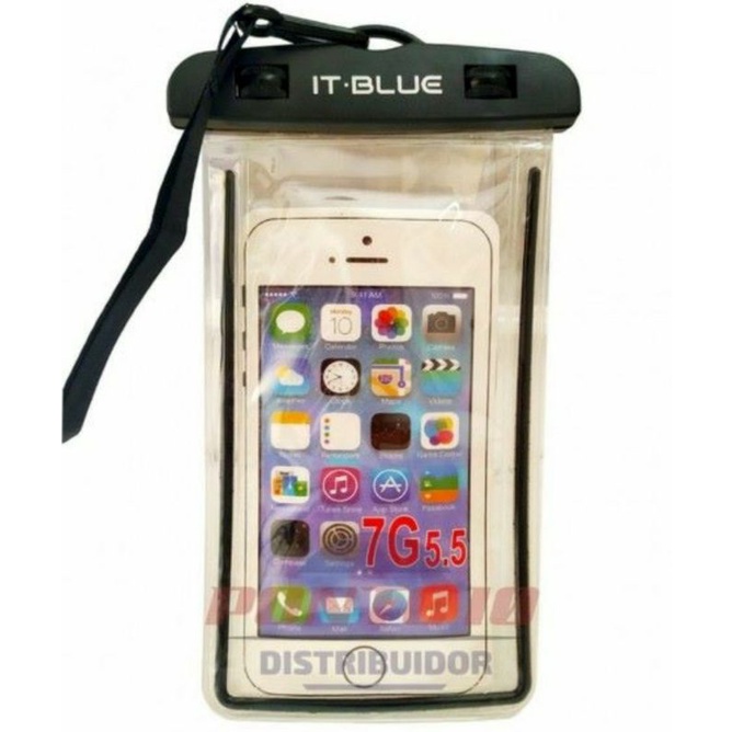 Capa Bolsa Impermeável A Prova Dágua Transparente P/ Celular
