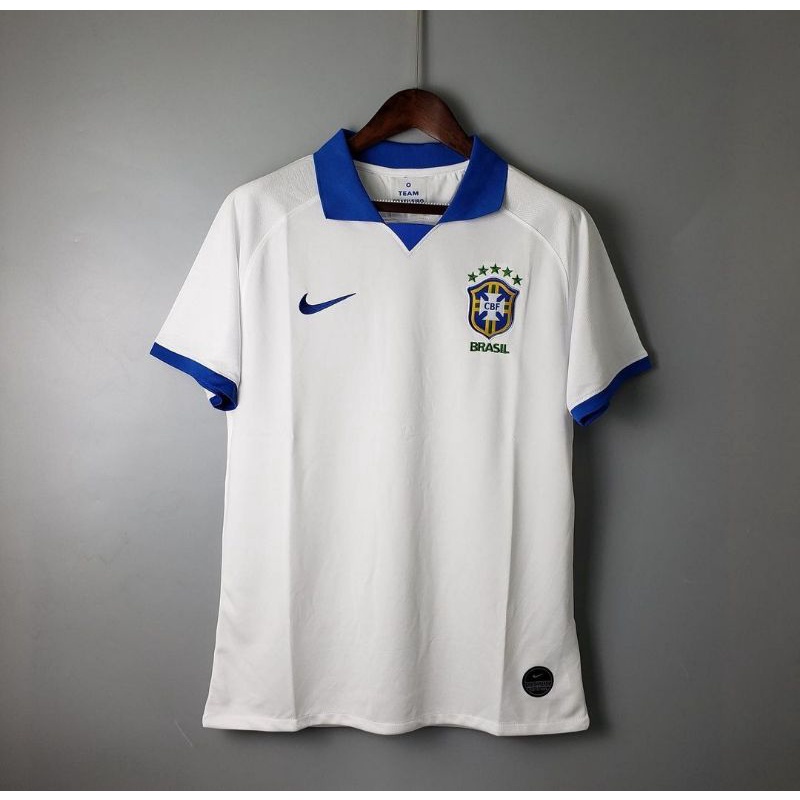 Camiseta de time Masculina do Barsil polo branca c\azul Adquira Ja ...