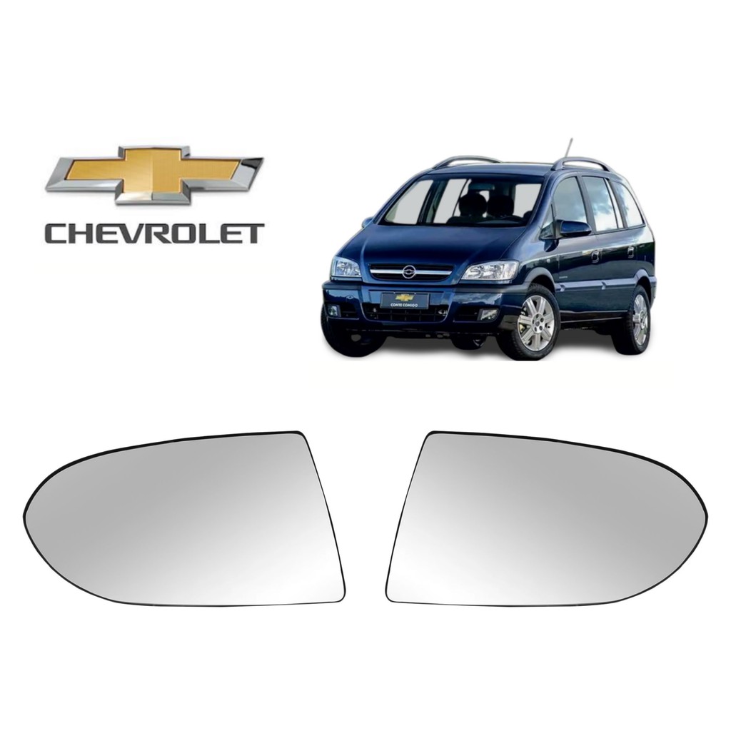 Lente Refil Retrovisor Chevrolet Zafira 2001 2002 2003 2004 2005 2006 2007 2008 2009 2010 2011 2012