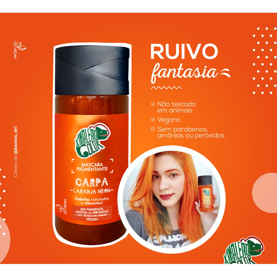 Máscara Pigmentante Tonalizante Carpa 150ml Kamaleão Color