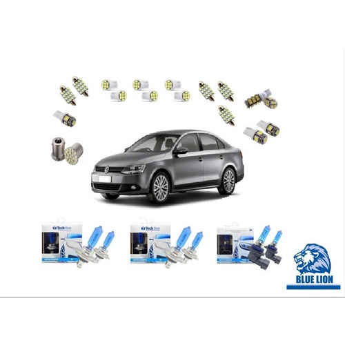 Jetta 2011/17  Kit Lâmpadas Super Branca Techone + Kit Leds
