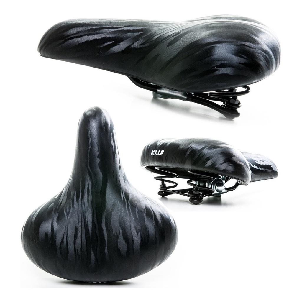 Selim Bicicleta Kalf 2 Molas Largo Conforto Beach Caicara em Oferta na Shopee