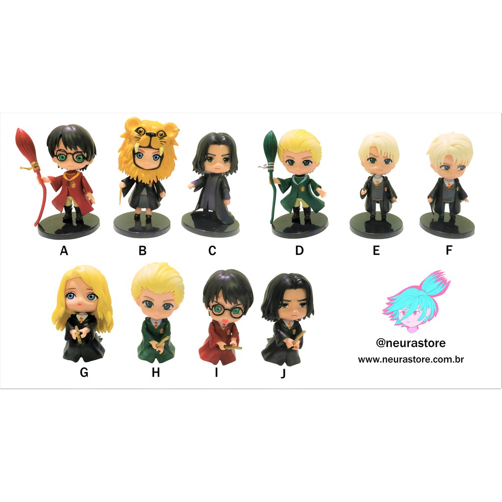 Action Figure 1 Peca Qposket Harry Potter Draco Malfoy Luna Lovegood Severus Sanpe Shopee Brasil
